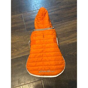 Eddie Bauer Quilted Dog Coat Orange Size Small Puffer